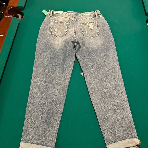 Maurices Edgely Women’s 12 Regular 90s Taper High Rise Distressed Jeans NWT - Picture 5 of 6